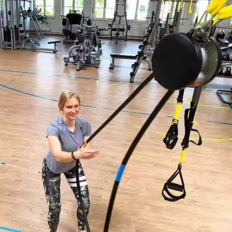 Home Gym Resistance - Suspended Climbing Rope Pulley Rope Puller,