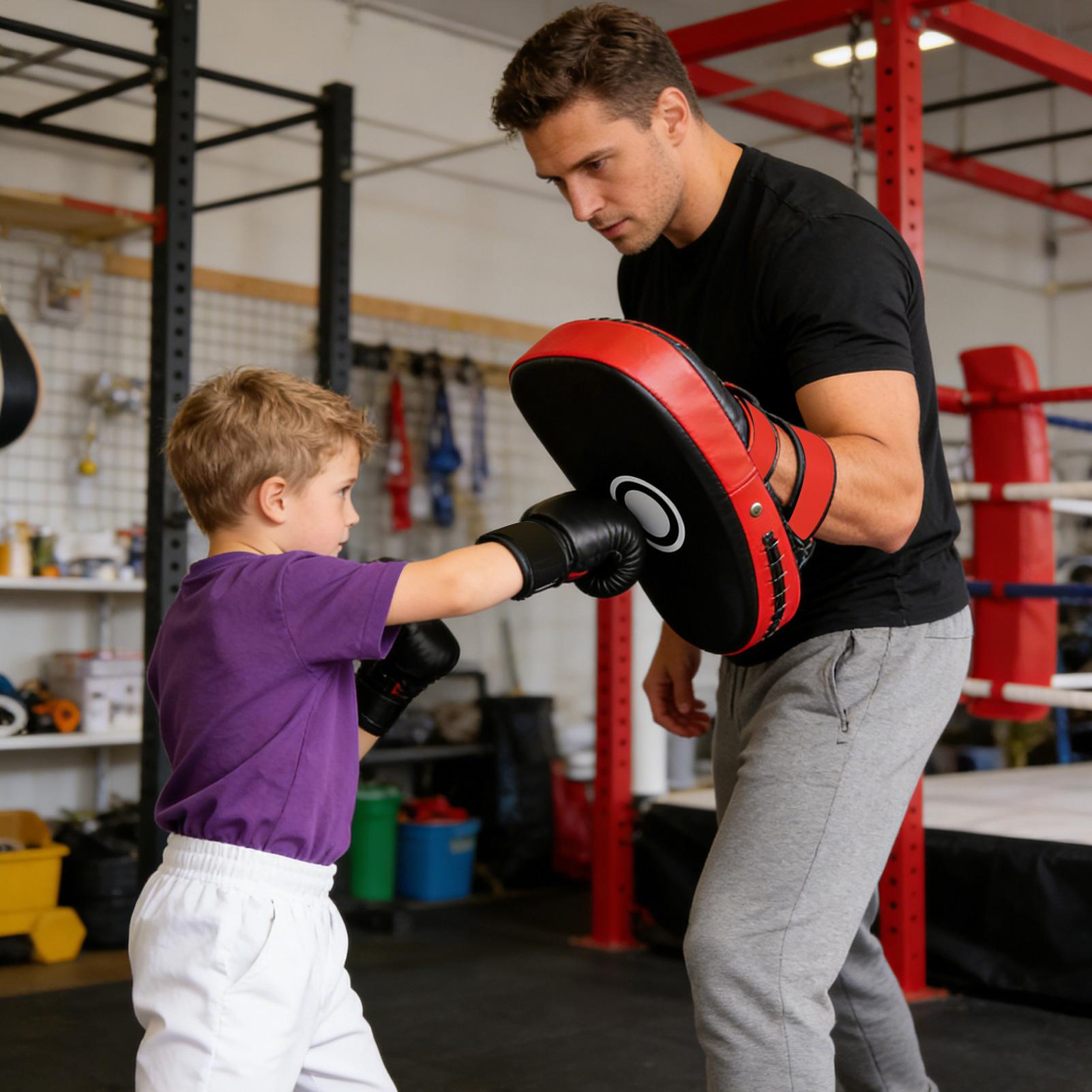 PU Leather Boxing Pads Curved  - Home Gym Equipments review and price