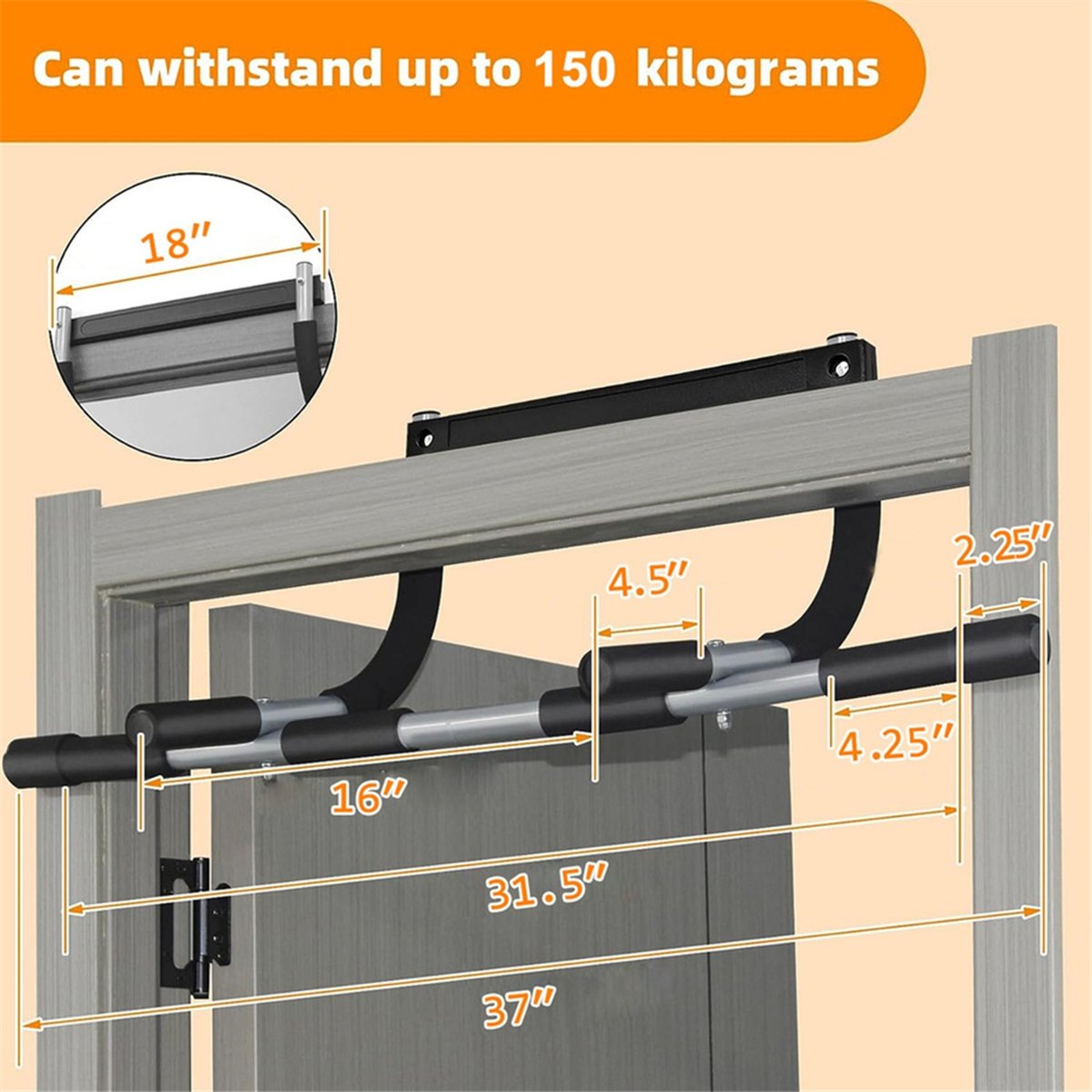ABST Wall Mounted Pull Up Bar  - Chin Up Doorframe review and price