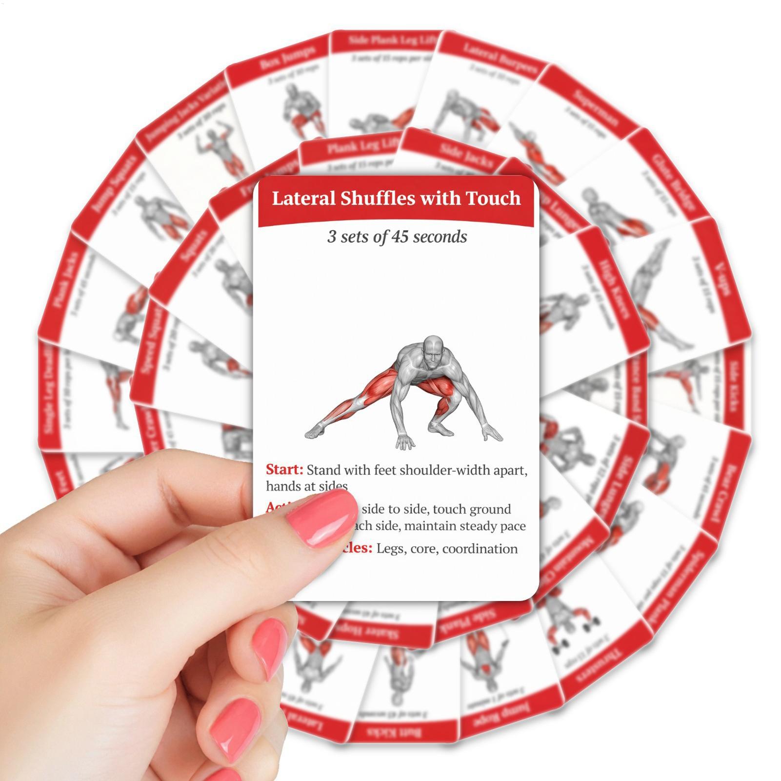 Workout Cards Exercise Deck 36 - Home Gym Outfit review and price