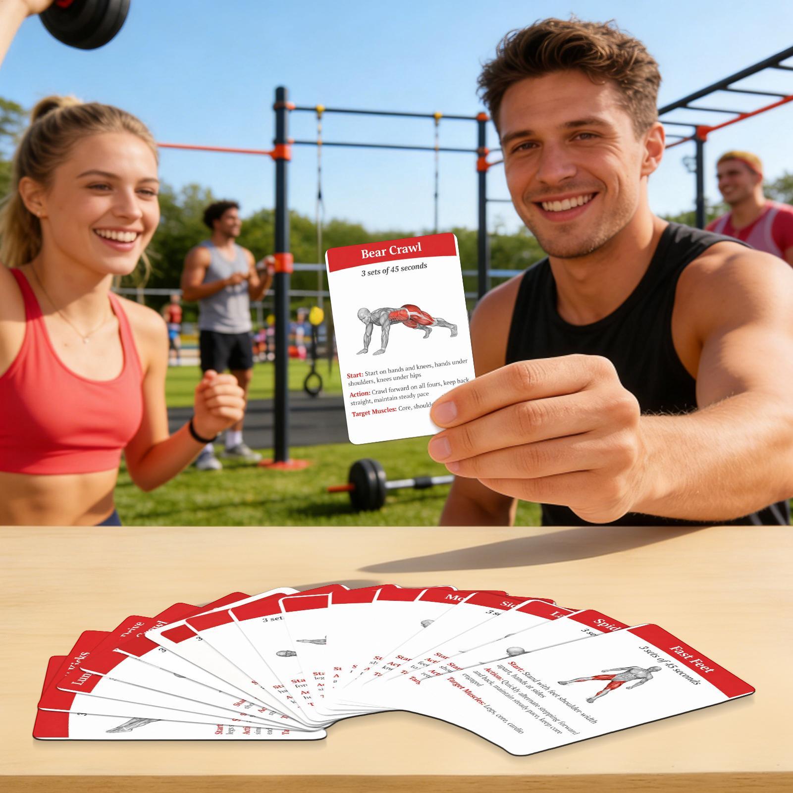 Workout Cards Exercise Deck 36 - Home Gym Outfit review and price