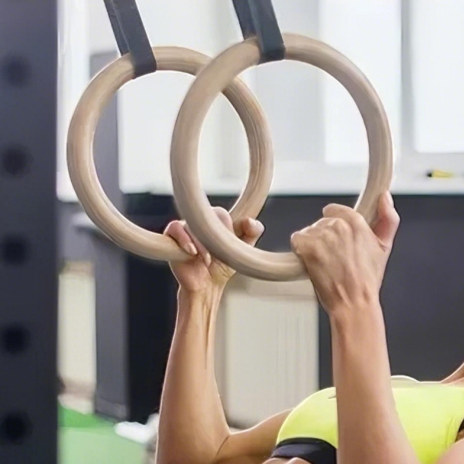2Pcs/Pairs Wooden Portable Gym - Gymnastic Rings Wooden review and price