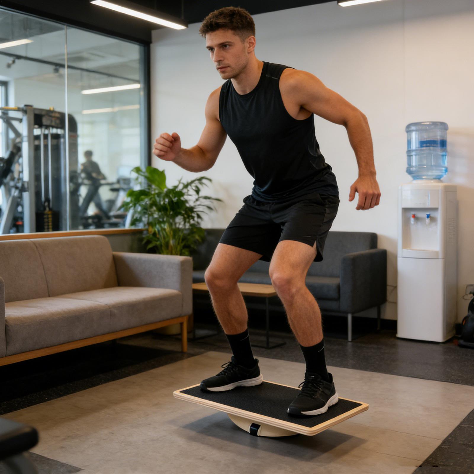 Wood Wobble Board Wood Non-Sli - Home Gym Room review and price