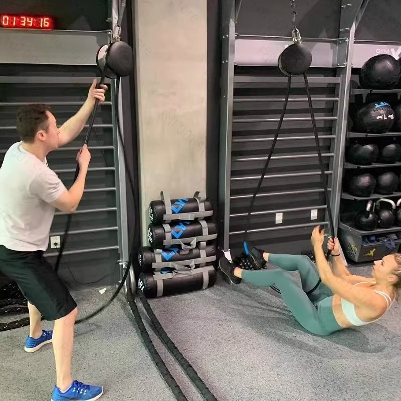 Suspended Climbing Rope Pulley - Home Gym Resistance review and price