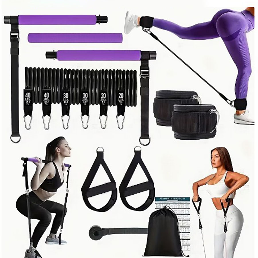 180lbs Resistance Bands with A - Home Gym Outfit review and price