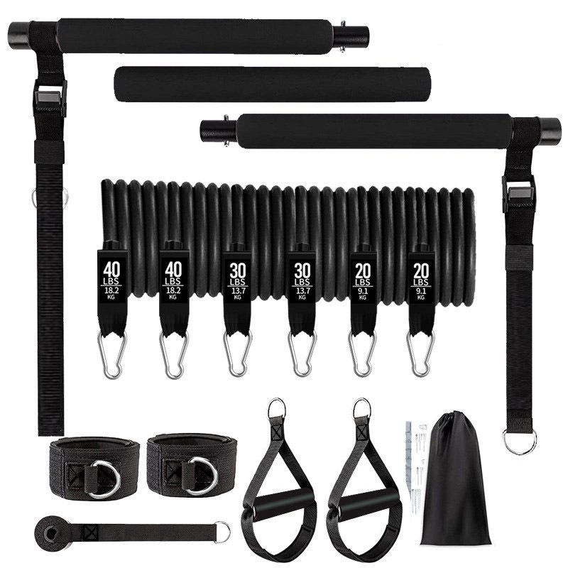 180lbs Resistance Bands with A - Home Gym Outfit review and price
