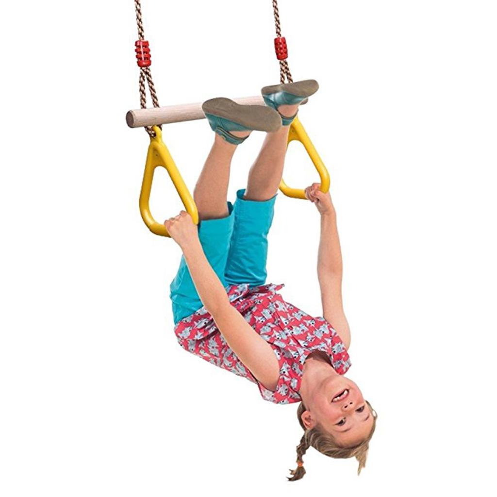 Indoor Outdoor Fun Swing Sets  - Gymnastic Rings Wooden review and price
