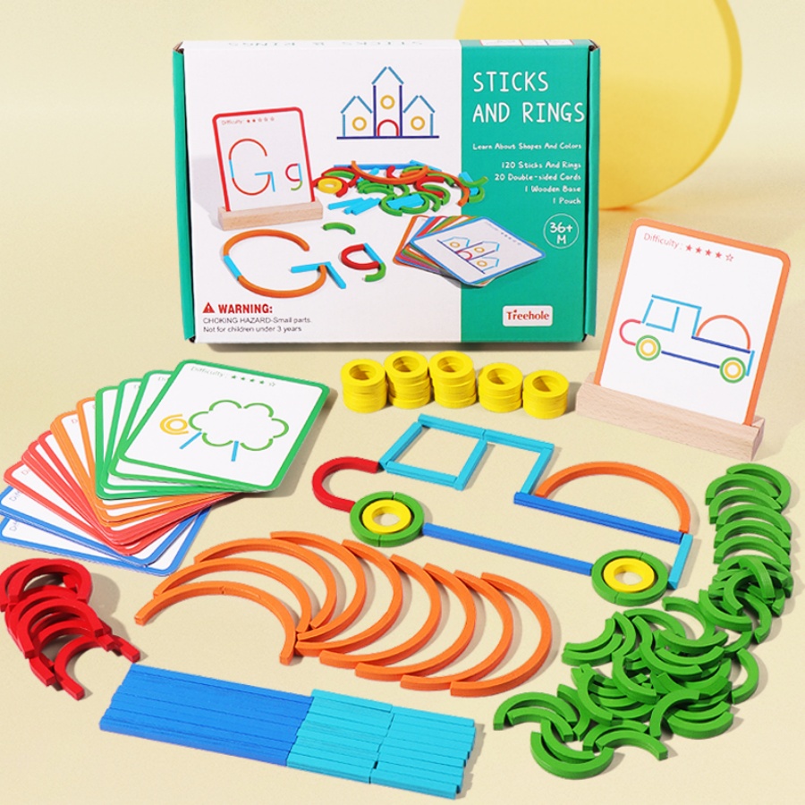 Children's early education puz - Gymnastic Rings Wooden review and price