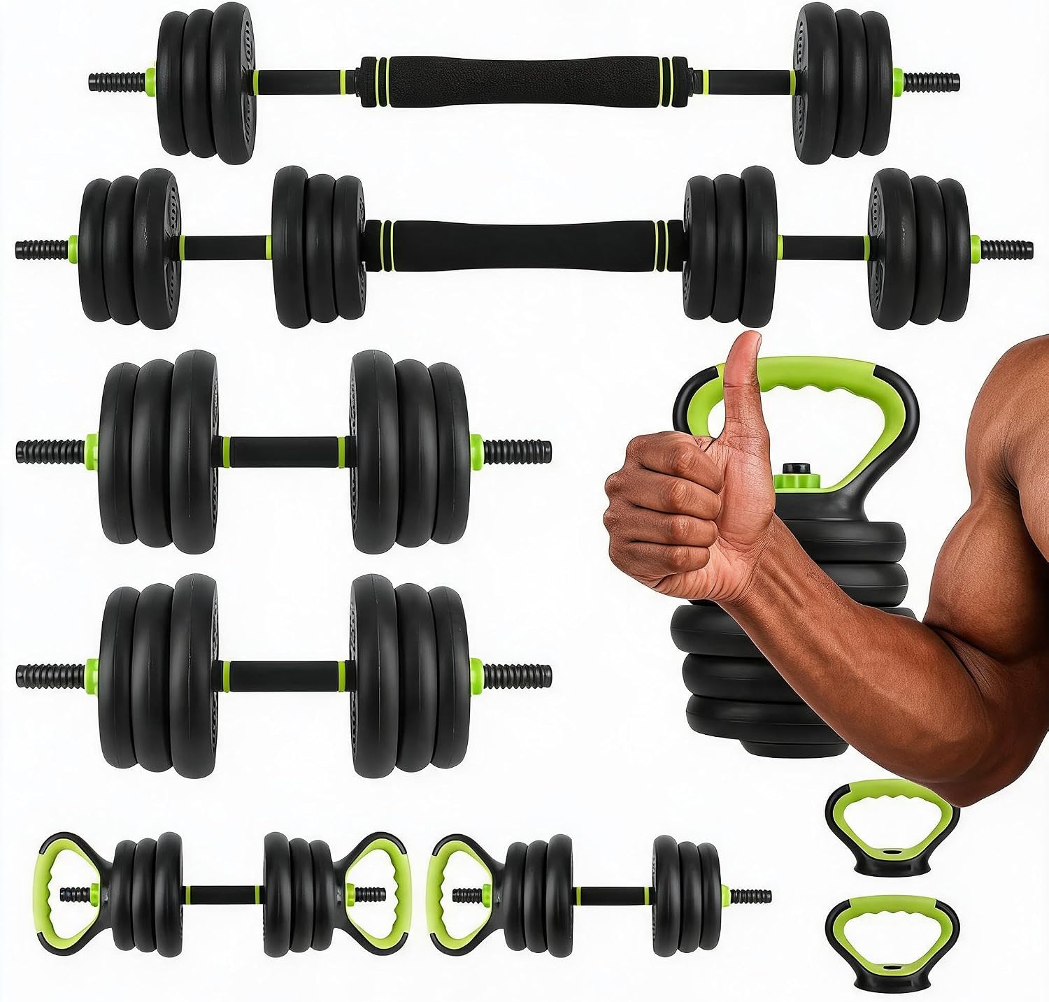 4 in 1 Adjustable Dumbbell Set - Home Gym Outfit review and price