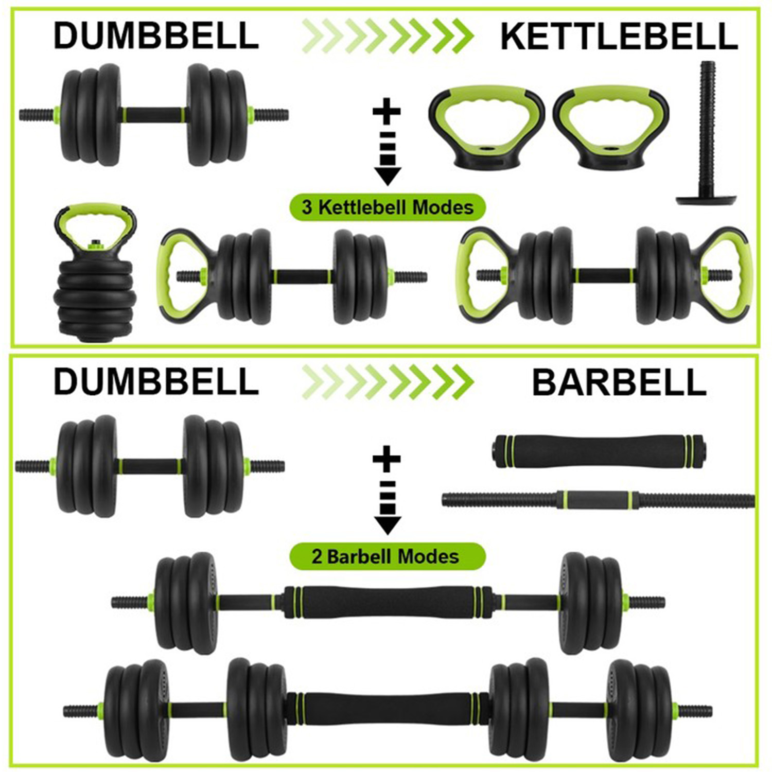 4 in 1 Adjustable Dumbbell Set - Home Gym Outfit review and price