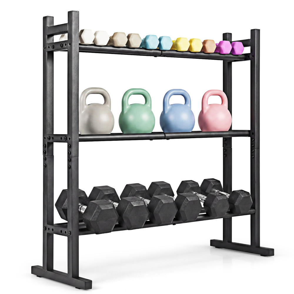 Heavy Duty 3-Tier Dumbbell Rac - Home Gym Equipments review and price