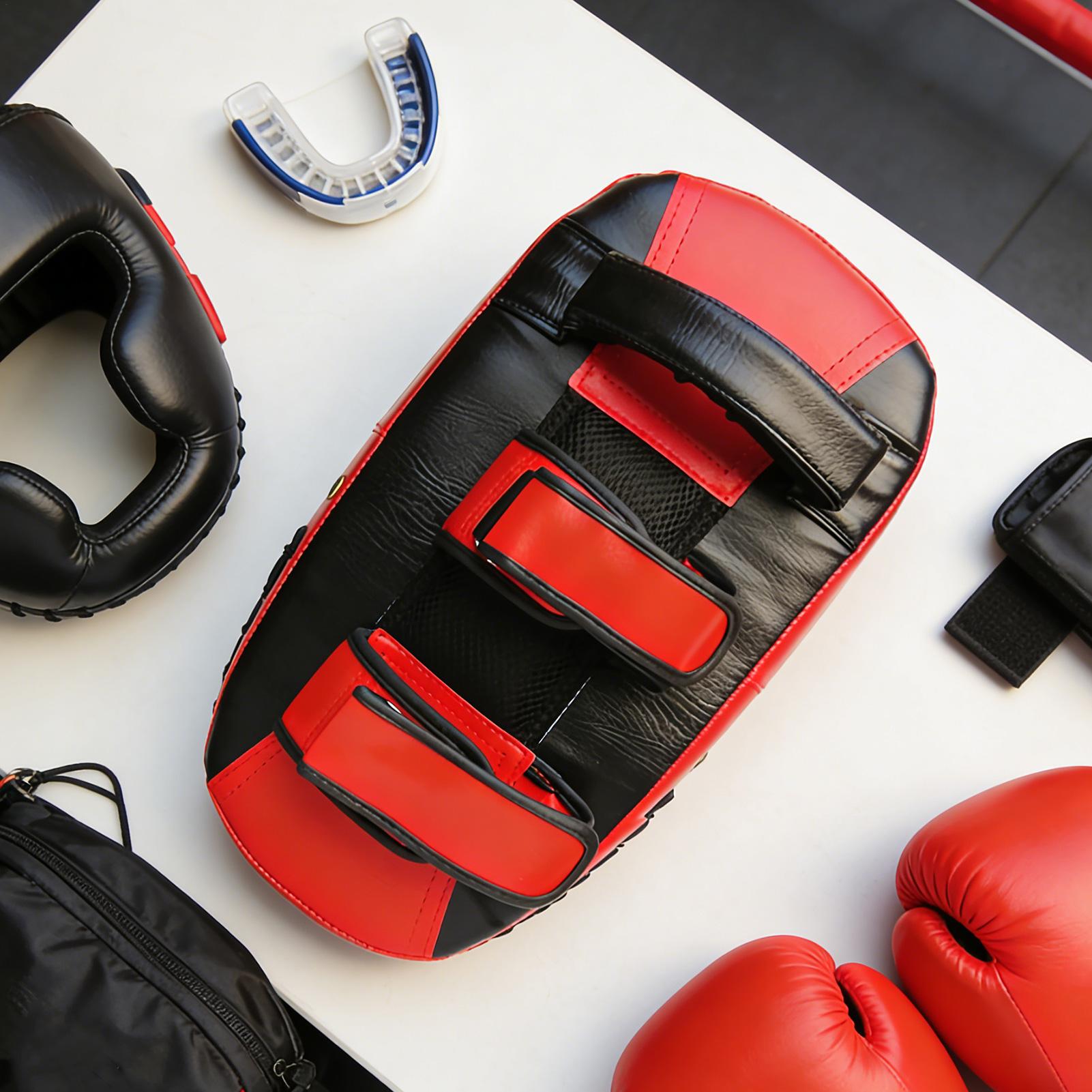 Boxing Pads PU Leather Curved  - Home Gym Equipments review and price