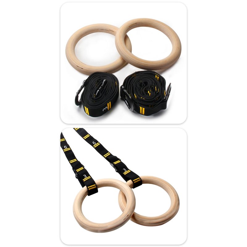 1.25 Inch Gym Rings Numbered S - Gymnastic Rings Wooden review and price