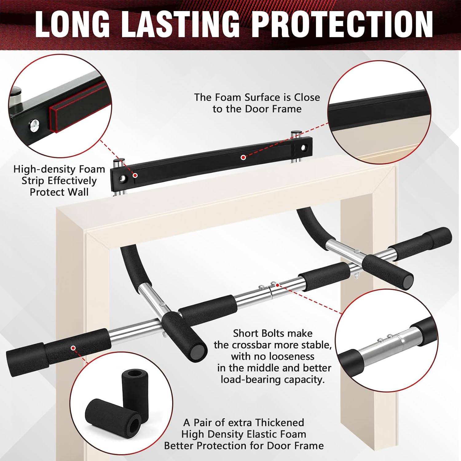 Adjustable Chin Up Bar Exercis - Chin Up Doorframe review and price